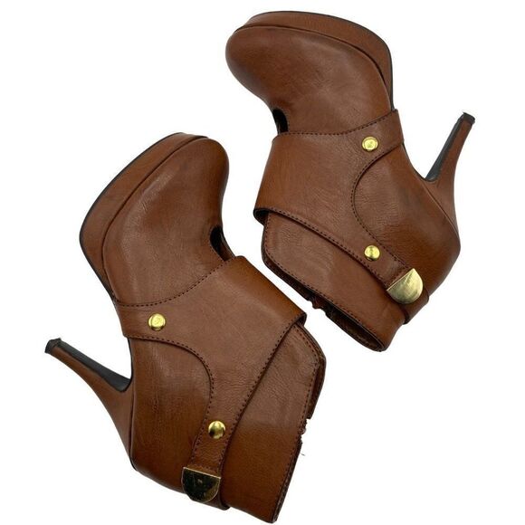 Unlisted By Kenneth Cole File Type Bootie Heels Boots - Picture 4 of 10